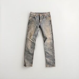 Levis 511 Jeans Mens 32x34 Blue Pinstripe Slim Fit Stretch Denim Casual Pants